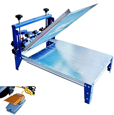 Vacuum Screen Printer with 3-Way Micro-Registration System,20x24in/50x60cm Manual Screen Printing Table for Plastic Paper PCD Boards Stainless Steel Plate