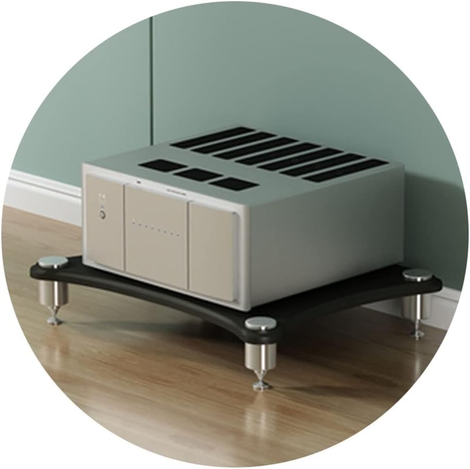 3 Tier HiFi Speaker Rack for TV Cabinet & Amplifier AV Equipment Stand Modern Audio Storage Solution Stylish Home Entertainment Center Furniture