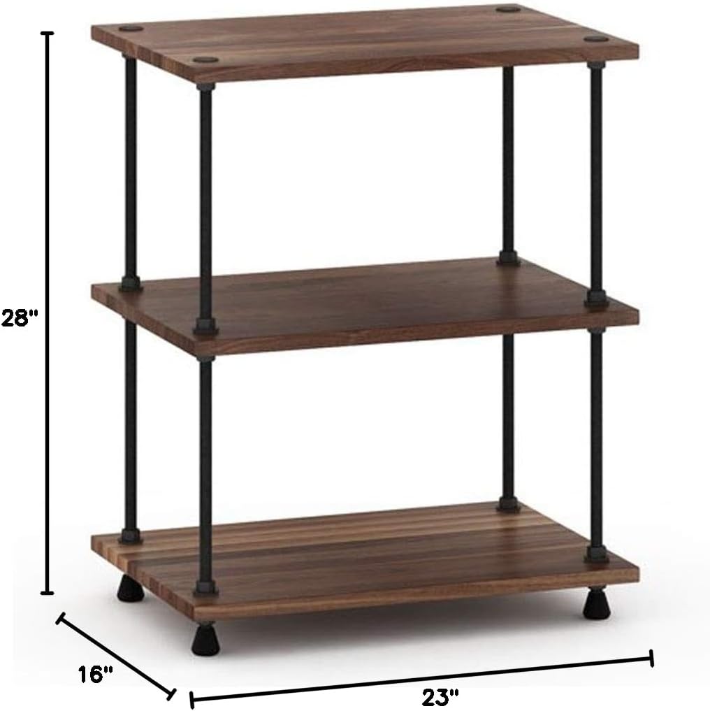 Salamander Designs A3/W Archetype 3-Shelf Audio Stand (Walnut)