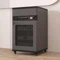 Heavy Duty Audio Rack on Wheels - Professional Studio & Home Theater Equipment Cabinet for Amplifier and AV Receiver, 4 Tier