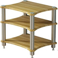 3-Tier HiFi Audio Equipment Cabinet - Sturdy Multi-Functional Amplifier Rack for Home Theater Av Equipment and Audio Systems - Professional Sound Support-Wood Colour-3st Floor