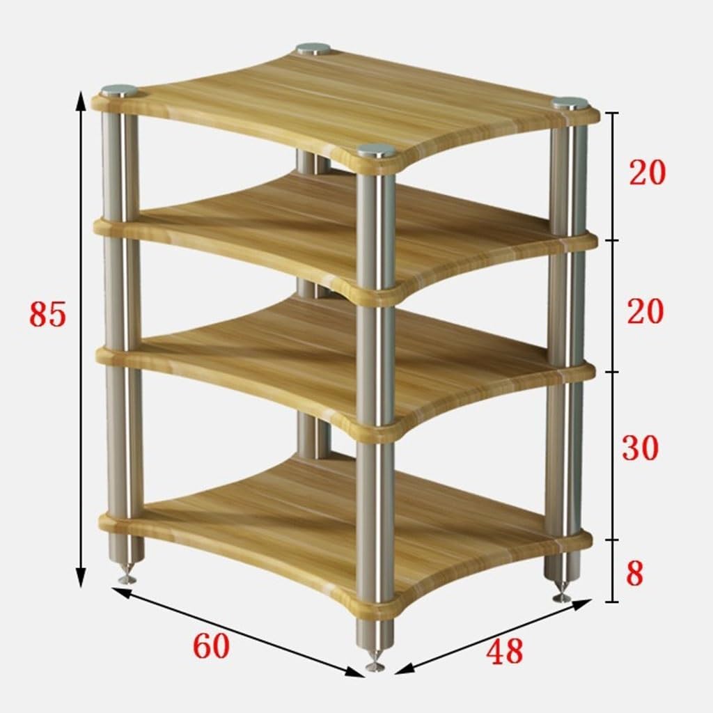 3 Tier HiFi Speaker Rack AV Equipment Cabinet & TV Stand for Amplifiers Home Theater Audio Systems Sturdy Stylish Storage Solution for TVs & Speakers