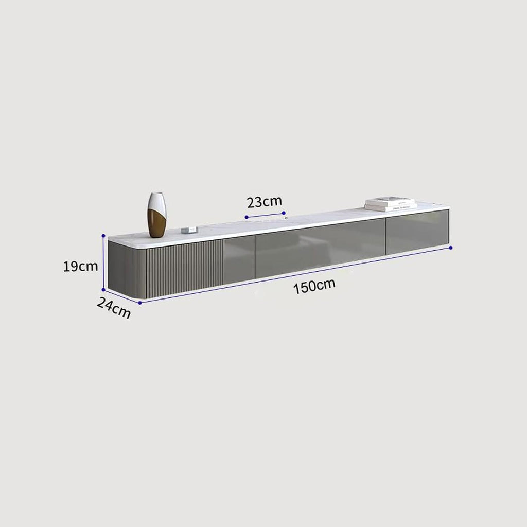Floating TV Shelf Wall Shelf Wall Mounted TV Cabinet Home Entertainment Center TV Stands Book Shelf Game Media TV Console with Drawer Storage Shelf Bedroom Living Room Audio-Visual Equipment Shelves