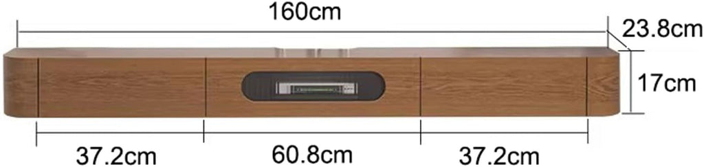 Wall Mounted TV Cabinet Floating TV Shelf Wall Shelf WiFi Router Set top box Toy Storage Shelf Display Shelf TV Board TV Wall Unit Decor Shelf Media TV Console Audio-visual Equipment Shelves 160cm