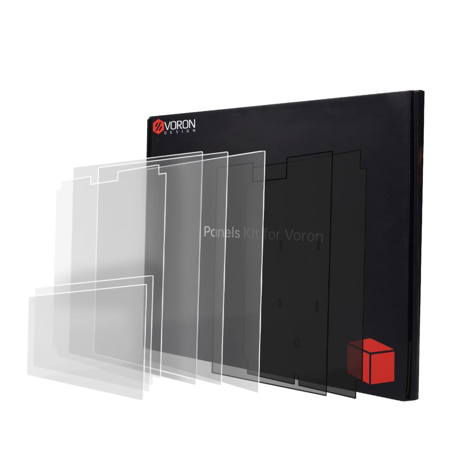 Full Set Panels Kit for Voron 2.4 3D Printer, Transparent PC Enclosure Panels Kit, Voron 2.4 Door/Window Panel Kit 3D Printer Accessories