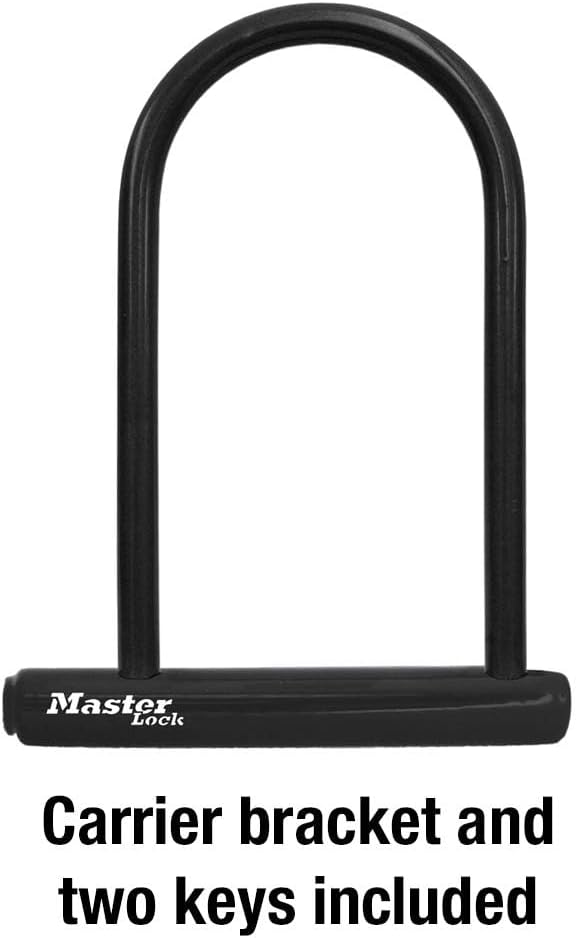 Master Lock 8170D, 6-1/8 inch Wide U-Lock with 8' Shackle, Black (Pack of 6)