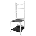 3D Printer Stand Rack with Filament Organizer, Upgraded 3D Printer Table Workbench with Wheels, Extended Storage Mobile 3D Printing Workstation for Studio Workshop