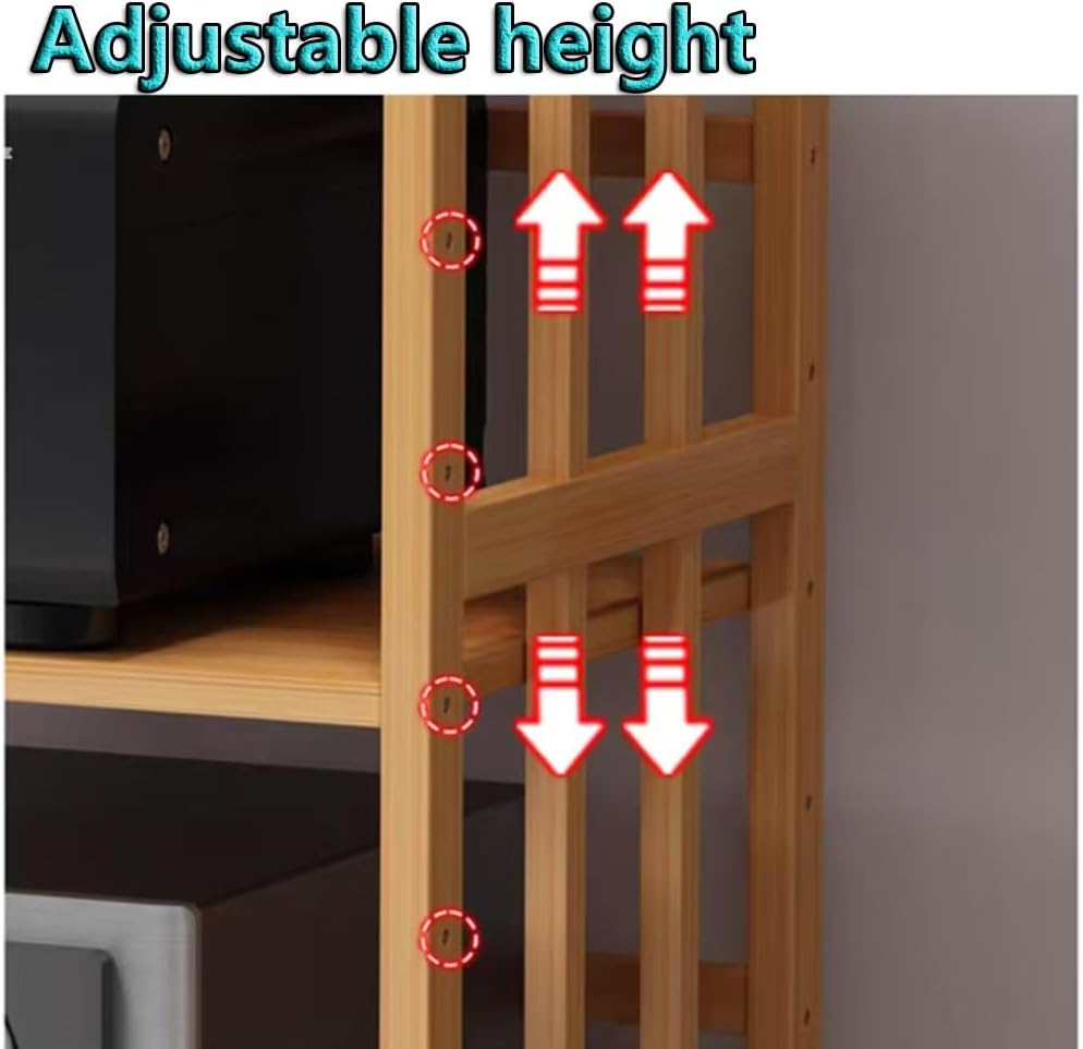 Adjustable 5Tier Wooden HiFi Audio Rack On Wheels – Movable Media Storage Cabinet for Audio/Video Equipment Stylish Brown Finish Perfect for Home Theater Setup,Wood Color,2,Tier