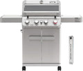 Monument Grills 4 Burner Propane Gas Grill, Stainless Steel Outdoor Patio Barbecue Grill with Smoker Box, with Broil Zone Fast Heating, Knob Control, and Easy Cleanup, M410MBZ