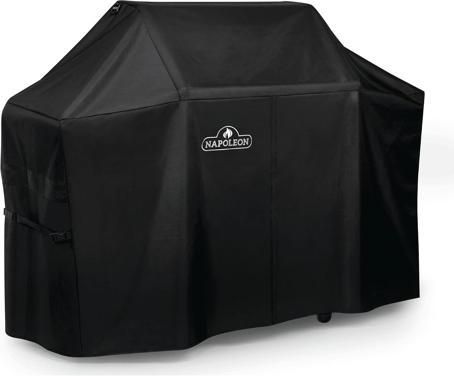 Napoleon Grill Cover for Prestige PRO 500 and Prestige 500 - Black, Water Resistant, UV Protected, Air Vents, Hook and Loop Closure, Hanging Loops, Adjustable Buckled Straps
