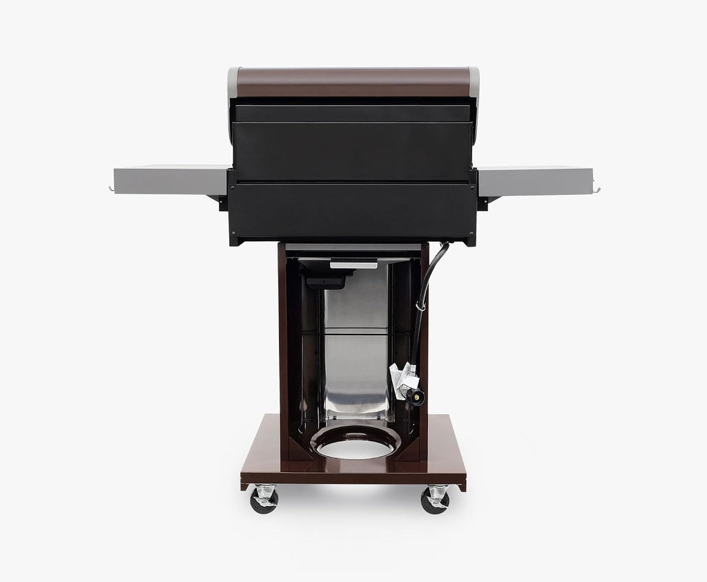 Permasteel 3-Burner Propane Gas Grill, 30,000 BTUs BBQ Grill with Cast Iron Grates, Foldable Side Tables & Tool Hooks, Outdoor Grill, Mocha