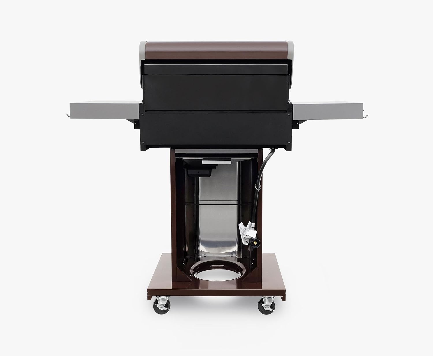 Permasteel 3-Burner Propane Gas Grill, 30,000 BTUs BBQ Grill with Cast Iron Grates, Foldable Side Tables & Tool Hooks, Outdoor Grill, Mocha