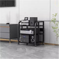 2 3 4 5 Tier Audio Equipment Rack Cabinet for Headphones Monitors Recording Video Game/DVD Shelf Stand Storage Shelf - Record Player Console Cabinet Vintage(3 Tier-H58cm)