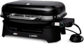 Weber Lumin Portable Electric Grill, Black – High‑Heat Outdoor BBQ Reaching 600°F for Searing, Smoking, Steaming & Warming – Ideal for Samll Spaces & Travel