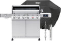 Monument Grills 6+1 Burner Smart Tech Propane Gas Grill, Denali 605Pro Stainless Steel Grill 78,000 BTU Outdoor Patio Yard Barbecue Grill with Side Sear Burner, Smoker Box, Cover and Rotisserie Kit
