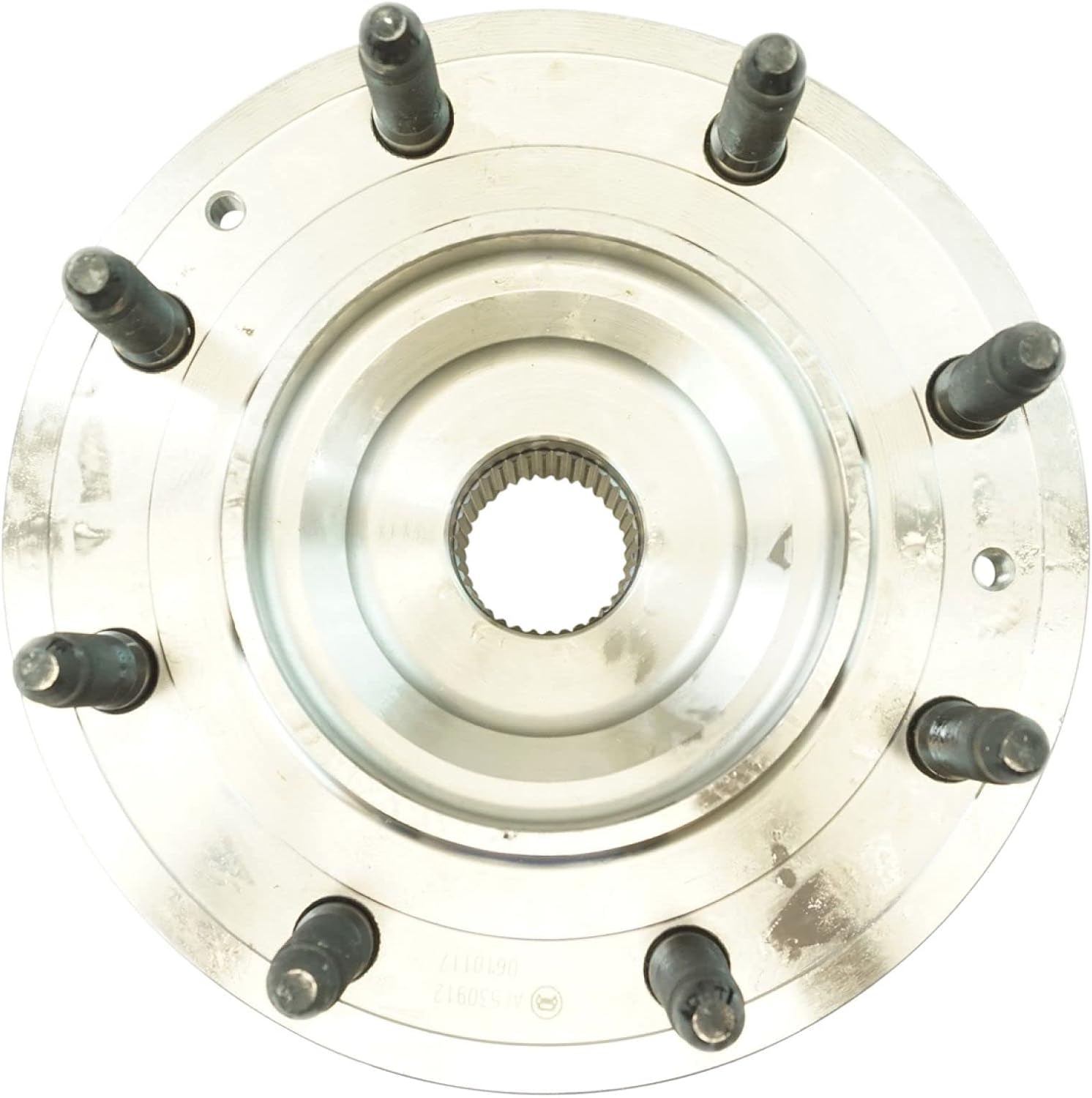 TRQ Front Left and Right Wheel Bearing and Hub Assembly 2 Piece Set for 4 Wheel Drive Single Rear Wheel Models ONLY Compatible with 2011-2019 Chevy Silverado/Sierra 2500HD/3500HD 4x4 SRW