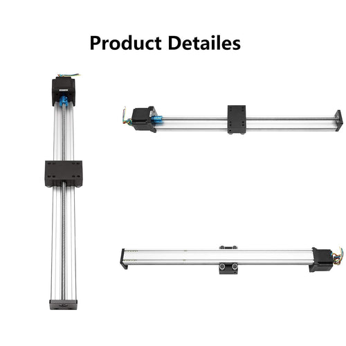120mm Effective Travel Length, T-Nut and Lead Screw Linear Guide Slide Memory T8 x 2 with 42 Stepper Motor Nema 17, STK Series Motion Sliding Table System, for CNC and 3D Printer