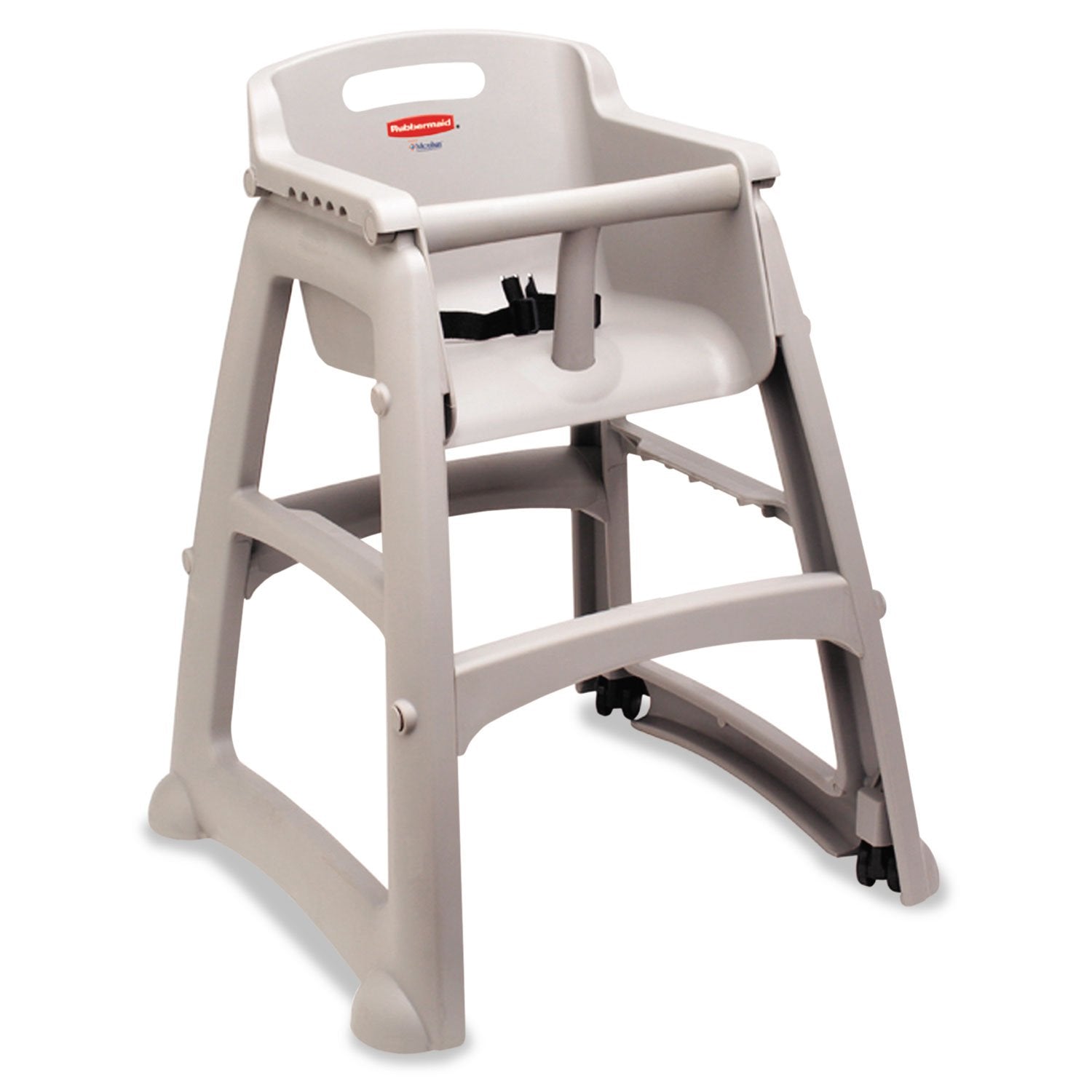 Rubbermaid Commercial Products Sturdy High Chair for Child/Baby/Toddler, Unassembled, Platinum, Fits Under Table for Child/Baby/Toddler Seating
