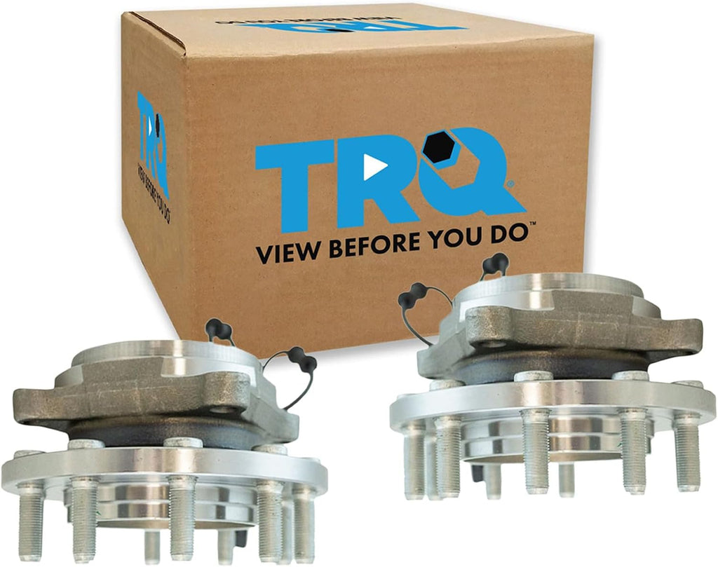 TRQ Front Driver and Passenger Side Wheel Bearing and Hub Assembly Set 2 Piece Compatible with 2008-2010 Dodge Ram 4500 2008-2010 Ram 5500 2011-2018 Ram 4500 2011-2018 5500