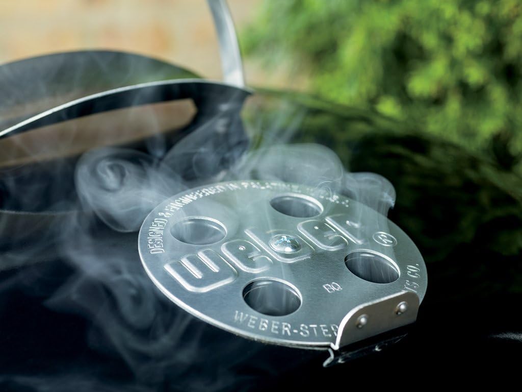 Weber Original Kettle Charcoal Grill, 18-Inch, Black – Classic Outdoor BBQ Grill with One‑Touch™ Cleaning System & Precise Temperature Control Dampers