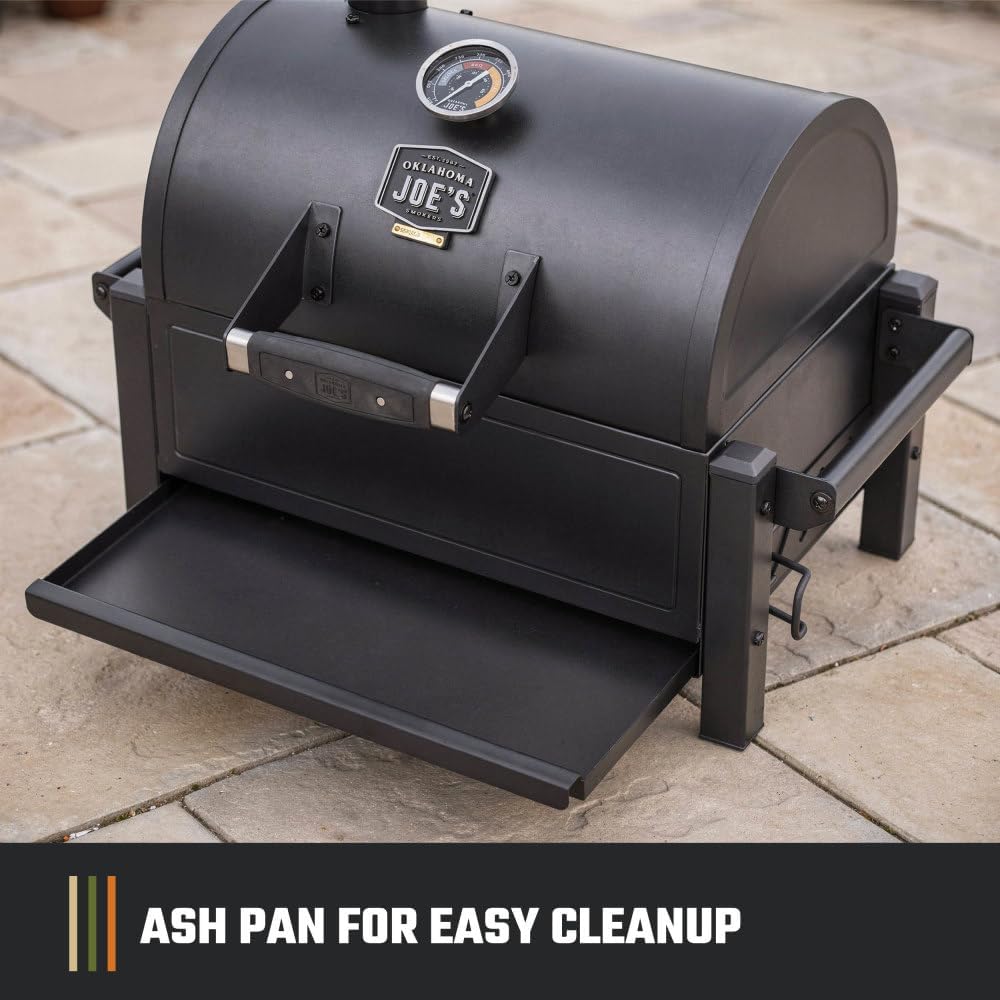 Oklahoma Joe's Rambler Portable Charcoal Grill with 218 sq. in. Cooking Area in Black
