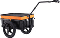 VEVOR Bike Cargo Trailer, 88/100/160 lbs Load Capacity, Heavy-Duty Bicycle Wagon Cart, Foldable Compact Storage with Universal Hitch