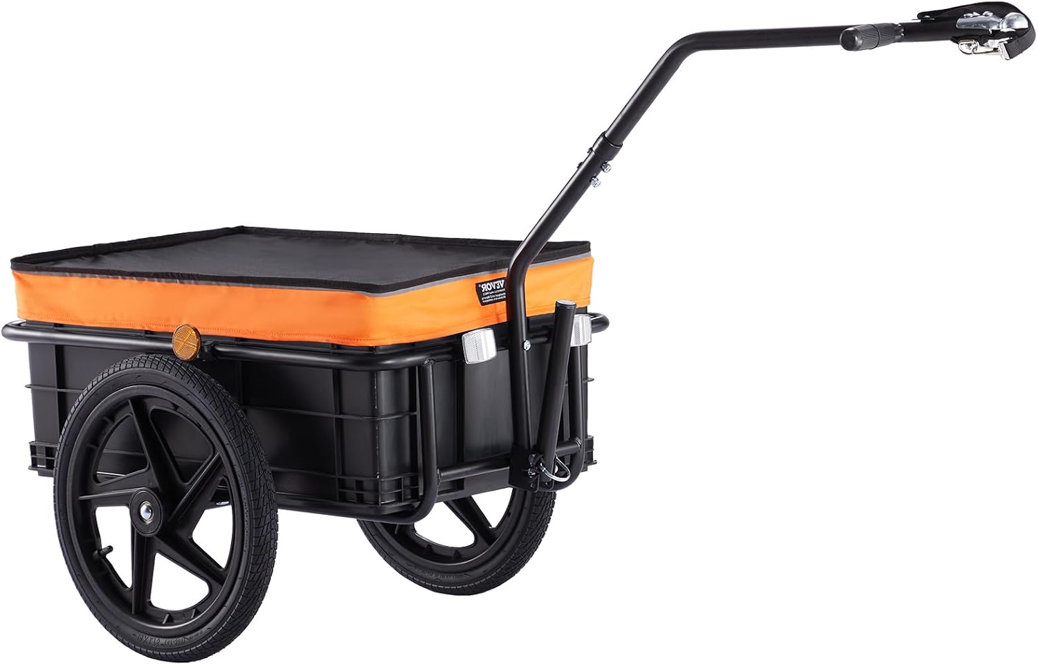 VEVOR Bike Cargo Trailer, 88/100/160 lbs Load Capacity, Heavy-Duty Bicycle Wagon Cart, Foldable Compact Storage with Universal Hitch