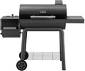 Feasto Heavy-Duty 30-Inch Charcoal Grill with Offset Smoker Grill, Side Table & 815 Sq. In Cooking Space, Outdoor BBQ Grill for Outdoor Barbecue in Backyard, Patio and Parties, Black
