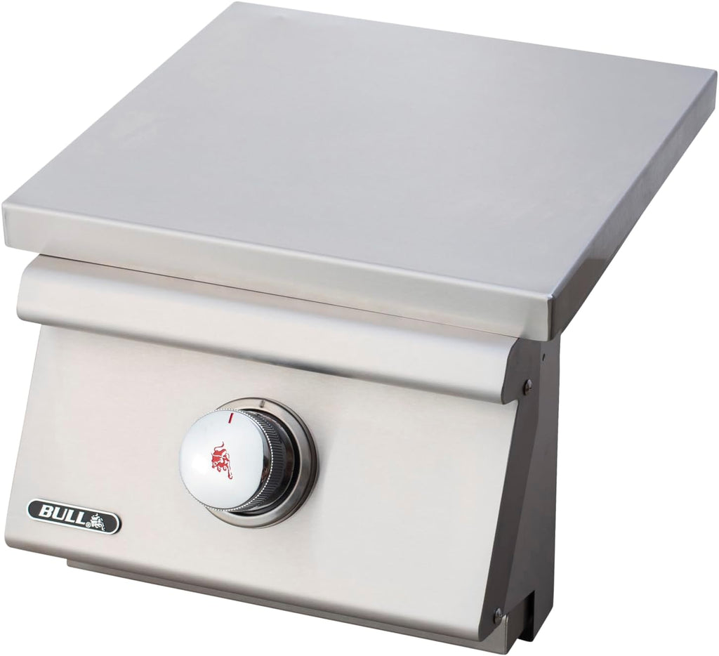 Bull Outdoor Products 30-Inch Outdoor Kitchen Bundle – Angus 75,000 BTU Built-In Grill Head, Grill Cover, Door & 2 Drawer Combo with Reveal, Glass Door & Contemporary Refrigerators – NG