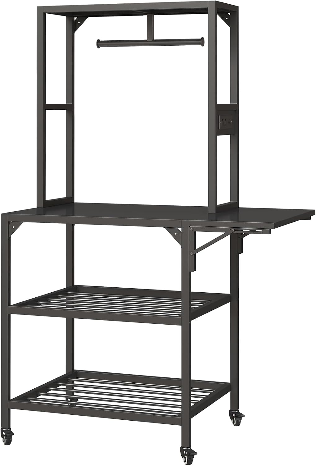 Rolling 3D Printing Stand Filament Organizer,3D Printer Stand with Filaments Storage - 3D Printer Table Filament Storage Rack Heavy Duty 3D Printer Cart Desk with Wheels for Workshop Studio Office