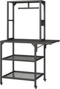 Havemies 3D Printer Stand, Heavy Duty 3D Printer Table Stand with Filament Storage Rack, T-Shaped Spools Holder Rack with Wheels,3D Printer Workbench for 3D Printing Studio, Home Office Workshop