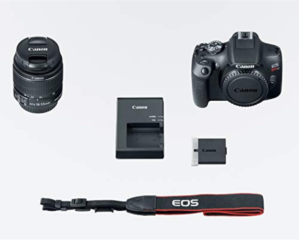 Canon EOS Rebel T7 DSLR Camera EF-S 18-55mm f/3.5-5.6 is II Lens Kit, 24.1 Megapixel CMOS (APS-C) Sensor, Full HD Videos, Built-in Wi-Fi, Beginner Photographers, Digital Camera, Black
