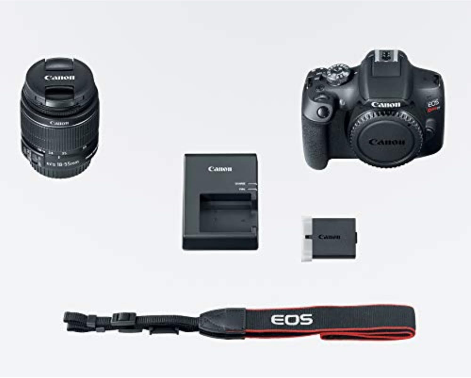 Canon EOS Rebel T7 DSLR Camera EF-S 18-55mm f/3.5-5.6 is II Lens Kit, 24.1 Megapixel CMOS (APS-C) Sensor, Full HD Videos, Built-in Wi-Fi, Beginner Photographers, Digital Camera, Black