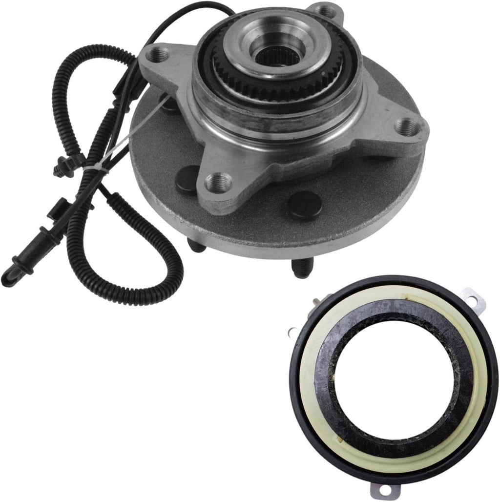 TRQ Front Wheel Bearing and Hub Assembly Compatible with 2010 Ford F-150 AWD 6 Lug Wheels 2011-14 4WD 2011-14 Expedition 2011-14 Lincoln Navigator