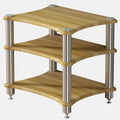 AV Media Tower Stereo Cabinet, 1/2/3/4 Tier Floor-Standing Audio Component Stand, Audio Equipment Storage Shelf for Home Theater Meeting Room Office(60x48x62cm)