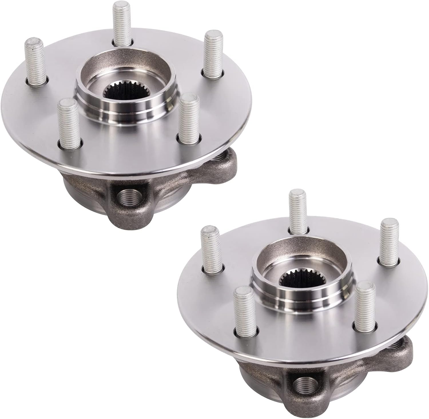 TRQ Front Left and Right Wheel Bearing and Hub Assembly Set 2 Piece Compatible with 2019-2022 Lexus UX200 2019-2023 UX250h 2018-2022 Toyota C-HR