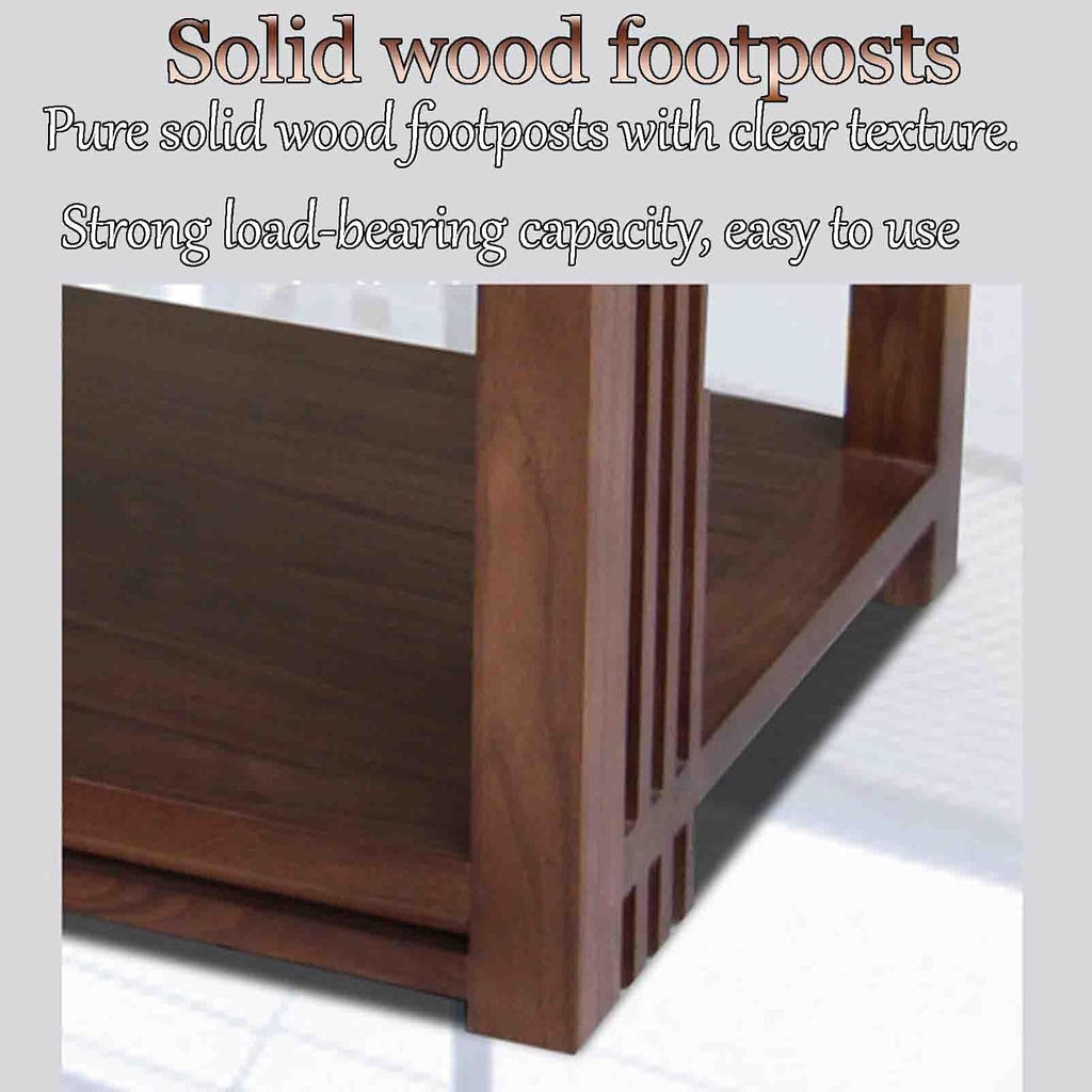 Home Audio Equipment Cabinet HiFi Audio Equipment Cabinet Multi-Functional Multi-Layer Audio Cabinet Solid Wood to Create a Strong Bearing Force Does not Crack Safe and Durable (Color : Walnut Colour