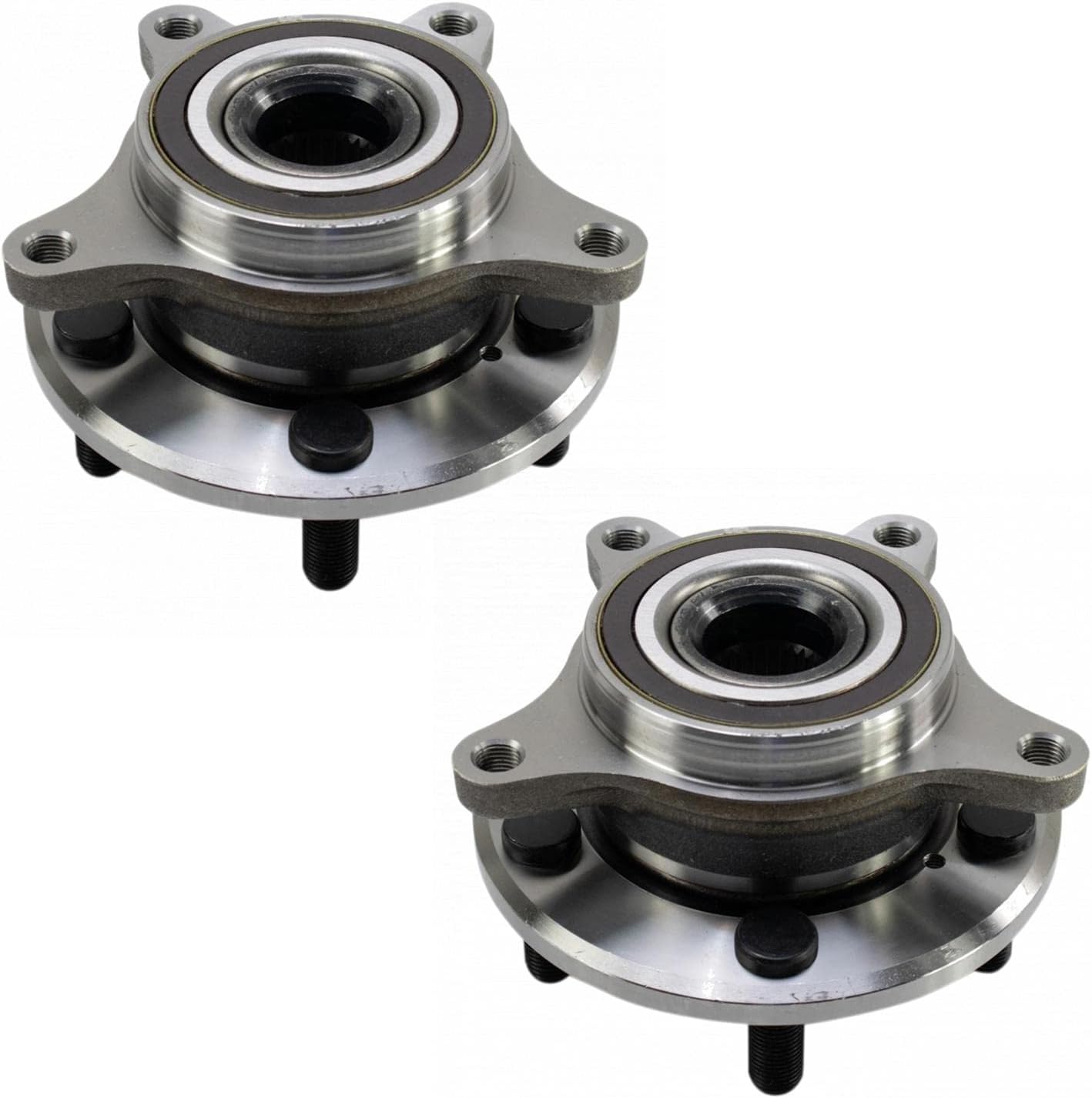 TRQ Front Left and Right Wheel Bearing and Hub Assembly Set 2 Piece Compatible with 2017-2021 Honda Civic Type R 2021 Civic Type R Limited Edition