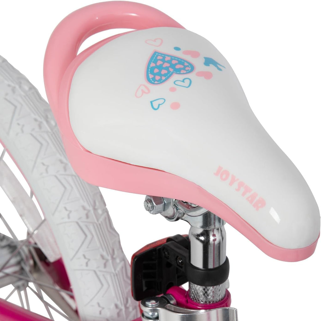 JOYSTAR Angel Girls Bike for Toddlers and Kids Ages 2-13 Years Old, 12 14 16 18 20 Inch Kids Bike with Training Wheels & Basket, 20 24 Inch Girls Bicycle with Handbrake & Kickstand
