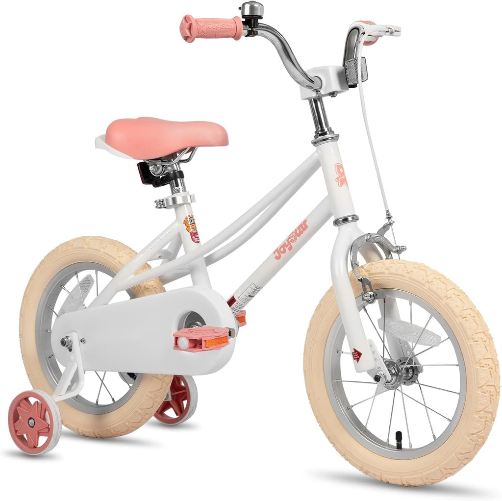 JOYSTAR Girls Bike for 2-12 Years Old Toddlers and Kids, 12' 14' 16' 18' 20' Retro Style Kids Bike with Training Wheels, 18 20 Inch Children Bicycle with Kickstand