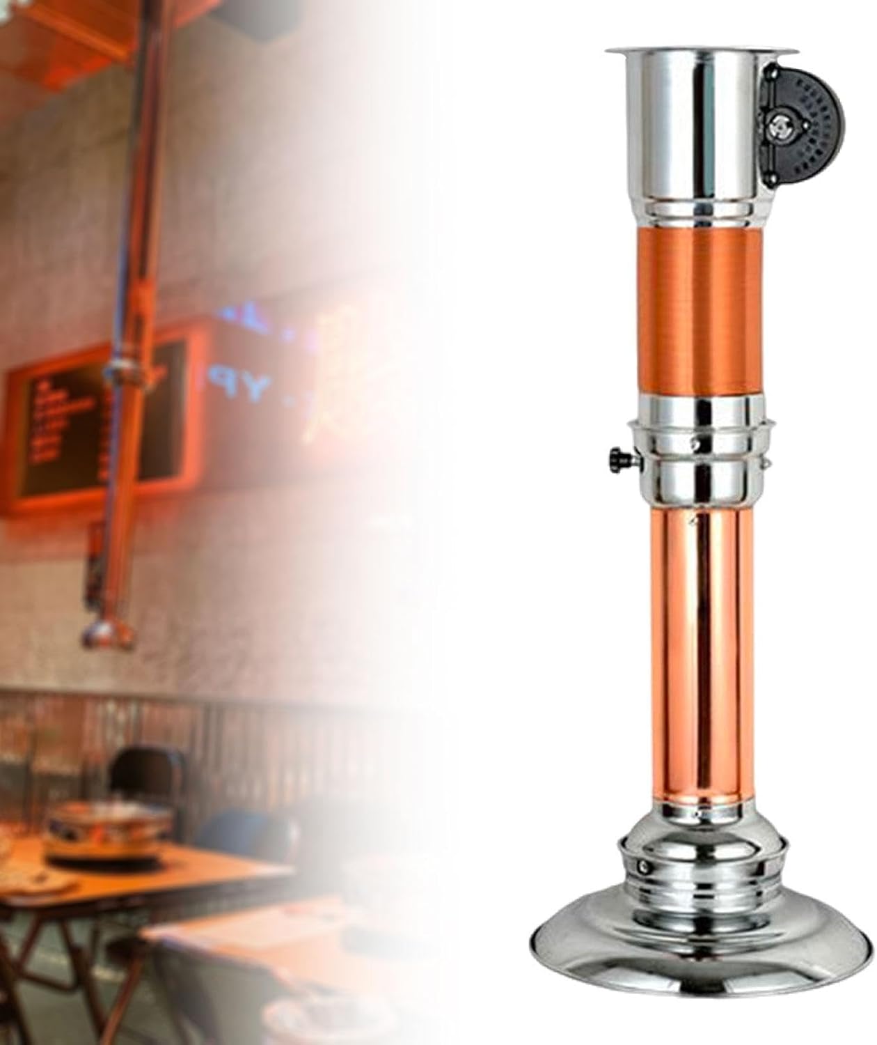 Stainless Steel BBQ Smoke Duct, Telescopic Barbecue Grill Vent Pipe, Adjustable Smoke Extraction Hood for Korean Barbecue, Commercial Grill Exhaust Equipment for Restaurants