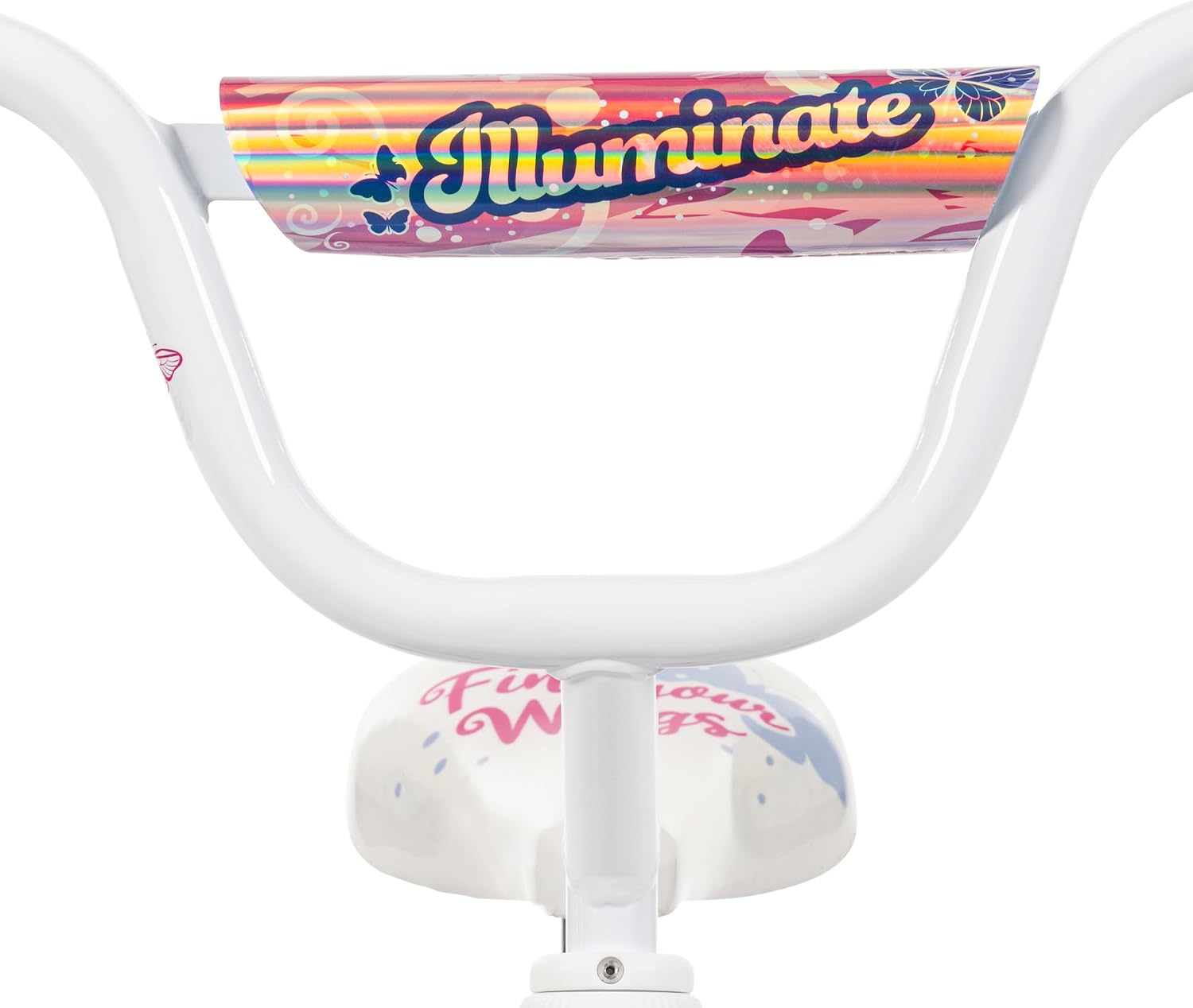 Huffy Illuminate Bike for Girls, 12/16/20 Inch Size Options, Ages 3+ Years Old, Removable Training Wheels (12' and 16' Only), Multiple Color Options, Easy Assembly, Adjustable Seat, Durable