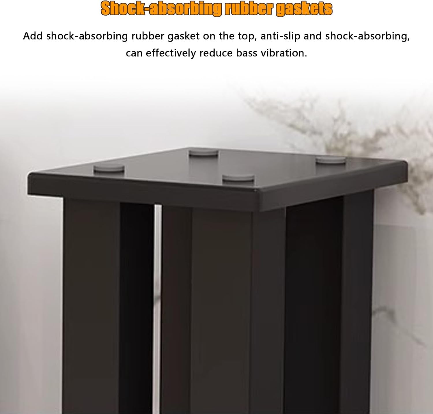 Aimery Floor Speaker Stands Pair, Professional Audio Stand Brackets, Metal Steel Floor Standing, Bookshelf Speaker Stands, Stand for Speakers(80cm/31.5in)