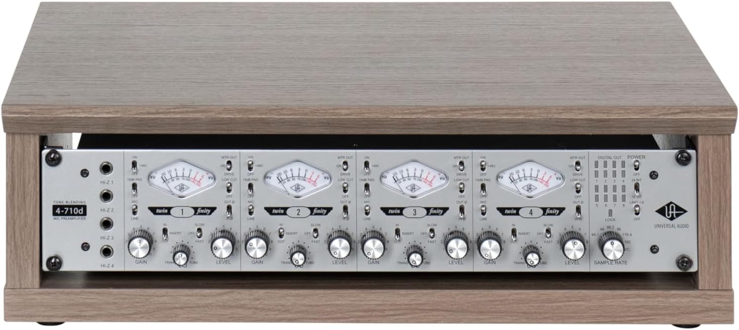 Gator Frameworks Elite Furniture Series 2U Wood Desktop Studio Rack in Driftwood Grey Finish (GFW-ELITERK-2U-GRY)