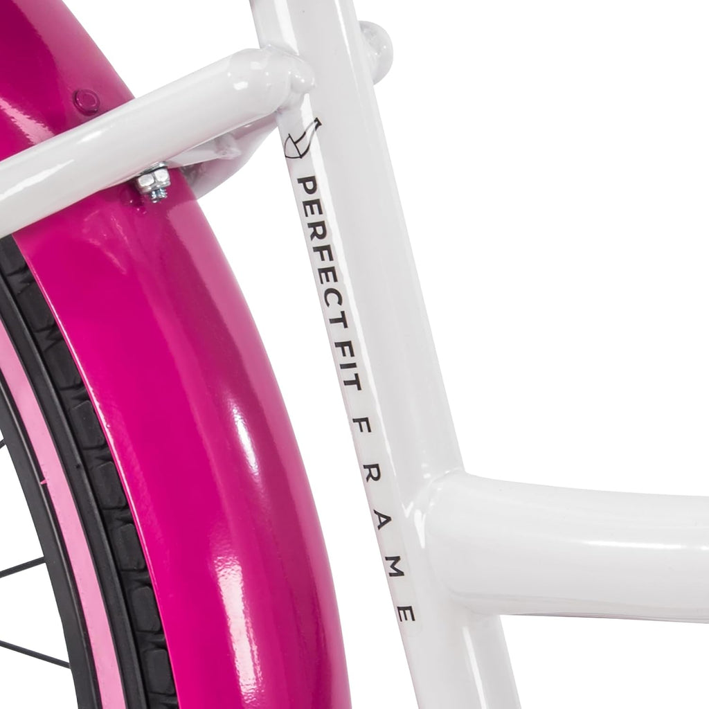 Huffy Cruiser Bike, Fairmont or Woodhaven Model, 20/24/26 Inch Sizes, Perfect for Casual Rides, Ergonomic Design, Rear Rack and Basket on Woodhaven Model, Simple Coaster Brakes, Multiple Color Options