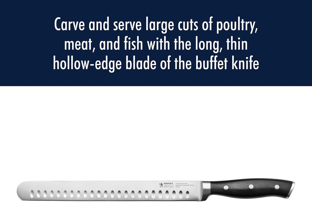 Henckels Forged Accent 9-pc Barbecue Carving Tool Set,Black