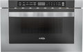 KoolMore 24 Inch Stainless-Steel Microwave Drawer with 1.2 cu. ft. Capacity, 1000W Power with 10 Custom Cooking Levels, Memory, and Timer Functions, Wall-Mounted with Flat Bottom (KM-MD-1SS)