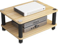 1/2/3/4 Layers Home Office Audio Equipment Stand, Multi-Functional Shelving Unit for Speakers Books, Storage Rack with Optional Tier Spacing(Wood,60 * 40 * 30cm(2Tier))
