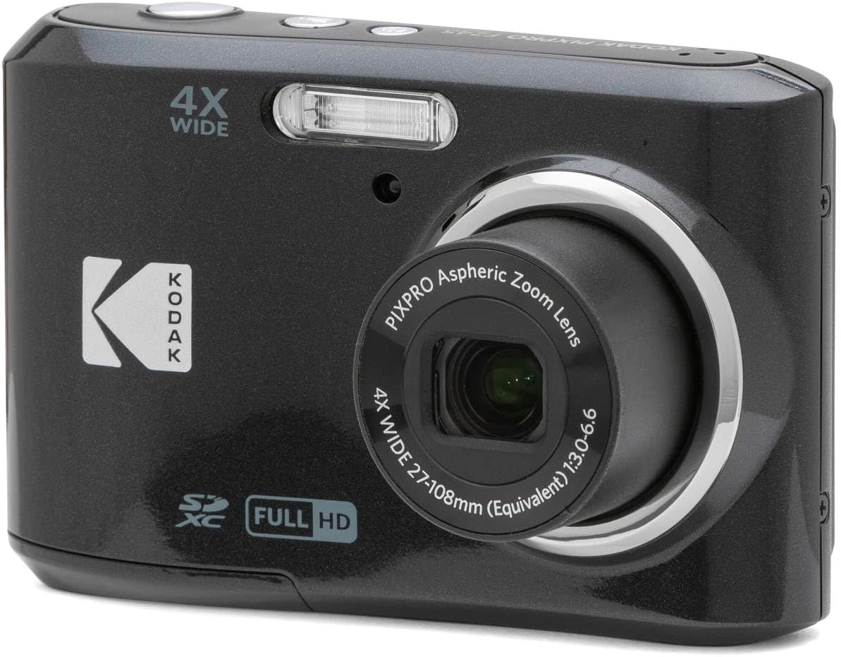 Kodak PIXPRO FZ45 Digital Camera, 16MP Point & Shoot with 4X Optical Zoom, 27mm Wide Angle, 2.7 Inch LCD, 1080p Video, Black