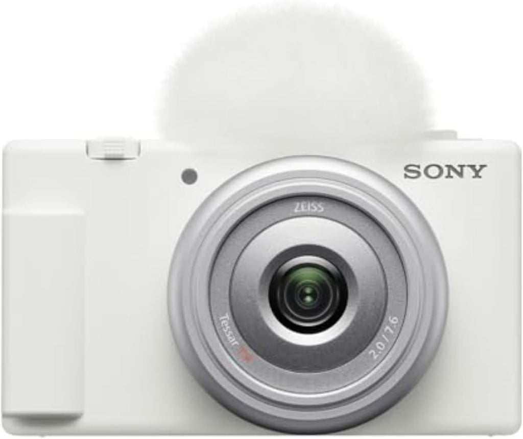 Sony ZV-1F Vlog Camera for Content Creators and Vloggers White